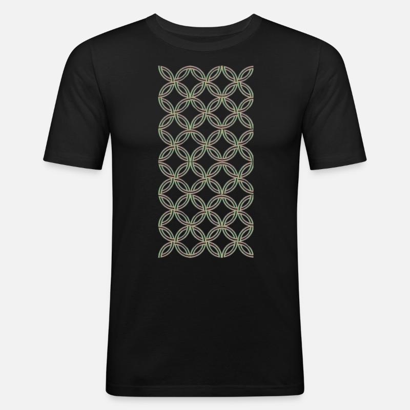 schlichter Look - Männer Slim Fit T-Shirt - Schwarz