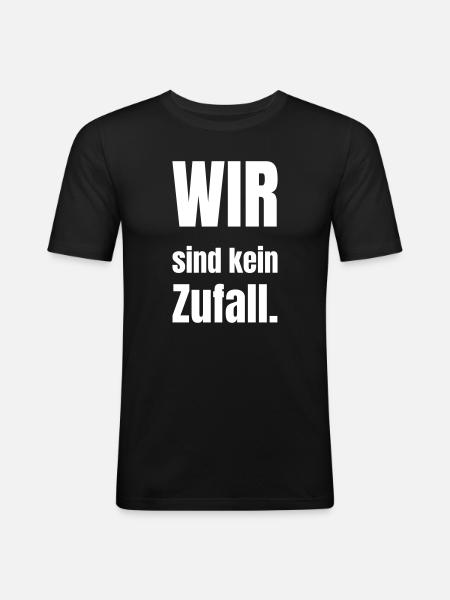 We are not a coincidence - Men's Slim Fit T-Shirt - black
