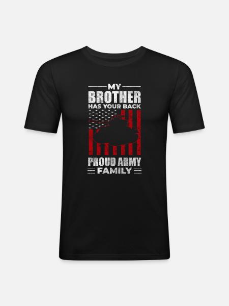 Leopard Soldier Firepower - Men's Slim Fit T-Shirt - black
