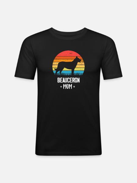 Beauceron - Men's Slim Fit T-Shirt - black