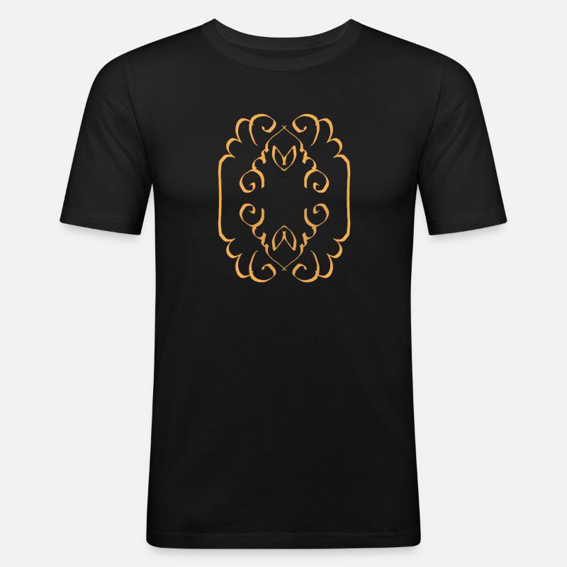 Kunst - Männer Slim Fit T-Shirt - Schwarz