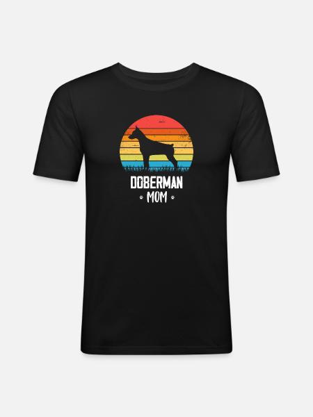 Doberman - Men's Slim Fit T-Shirt - black