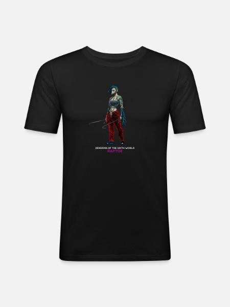 Raptor (Dark) - Men's Slim Fit T-Shirt - black