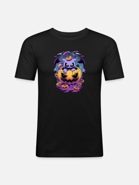 Halloween - Men's Slim Fit T-Shirt - black