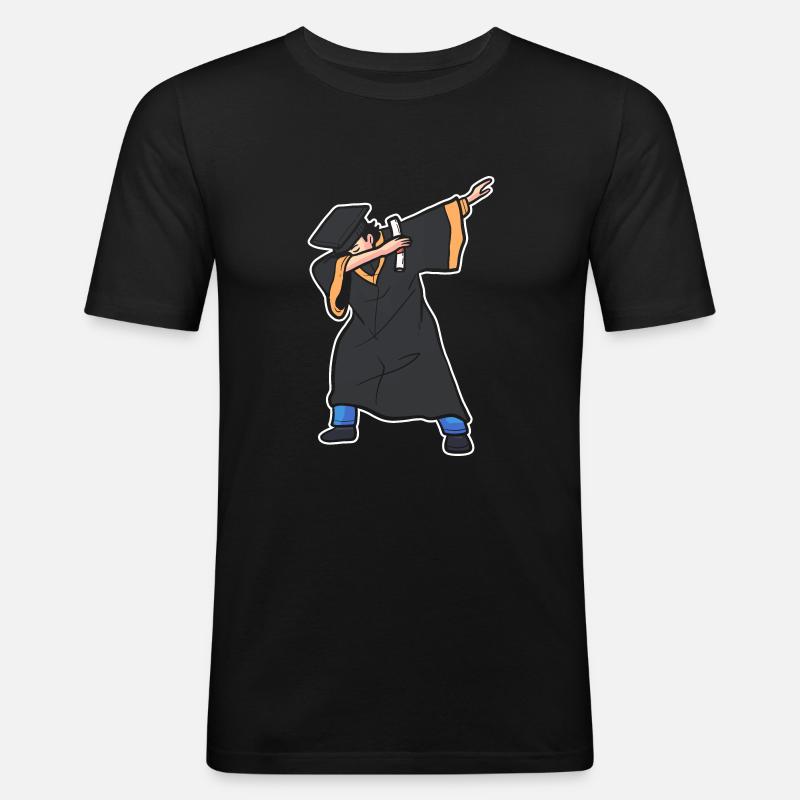 Master Studium Abschlussfeier - Männer Slim Fit T-Shirt - Schwarz