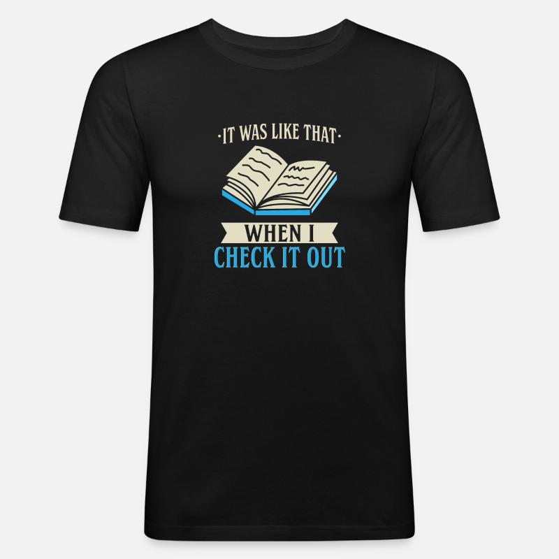 It Was Like That - Männer Slim Fit T-Shirt - Schwarz