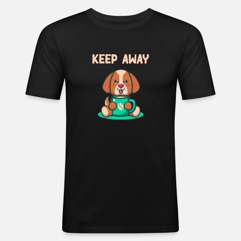 Keep introverted rules away - Men's Slim Fit T-Shirt - black