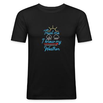 meteorology - Men's Slim Fit T-Shirt - black - Front - Nik (191cm)