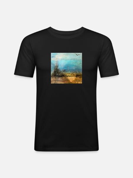 THE DESERT - Men's Slim Fit T-Shirt - black