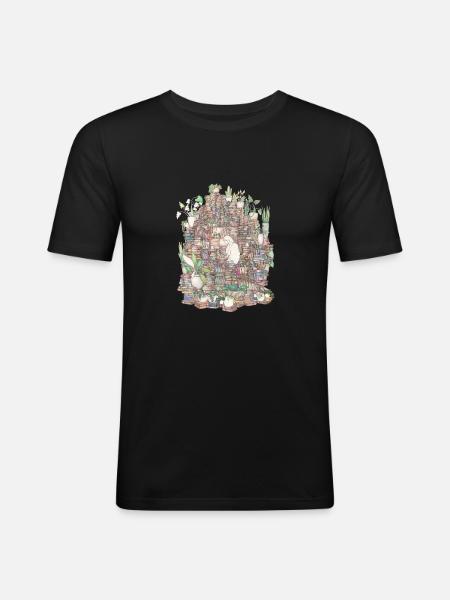Safe space - Men's Slim Fit T-Shirt - black