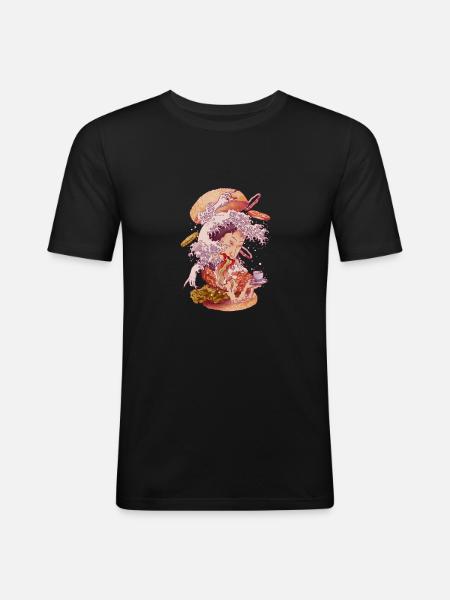 FUSION GHOST - Men's Slim Fit T-Shirt - black