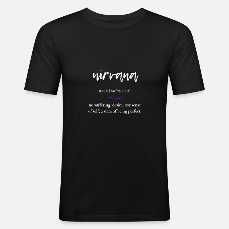 Nirvana Convoluted Edition Black - Men's Slim Fit T-Shirt - black