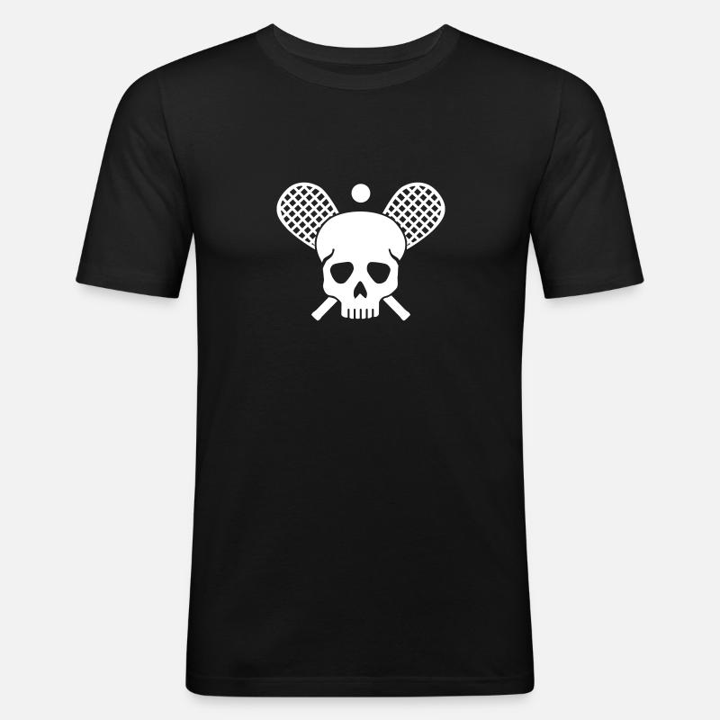 Squash - Männer Slim Fit T-Shirt - Schwarz