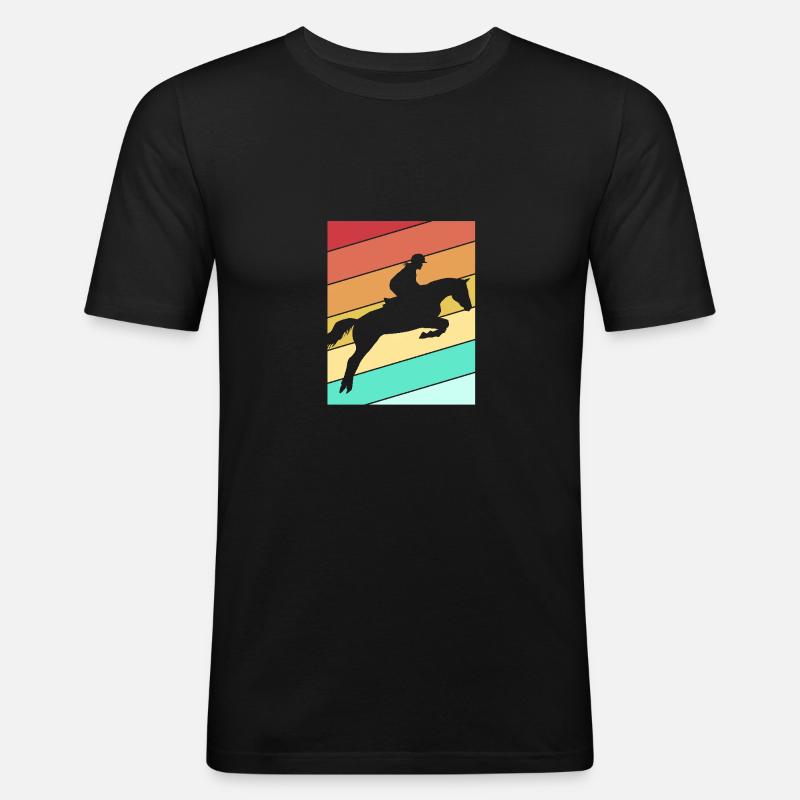 Saut d’obstacles Saut d’obstacles - T-shirt près du corps Homme - noir