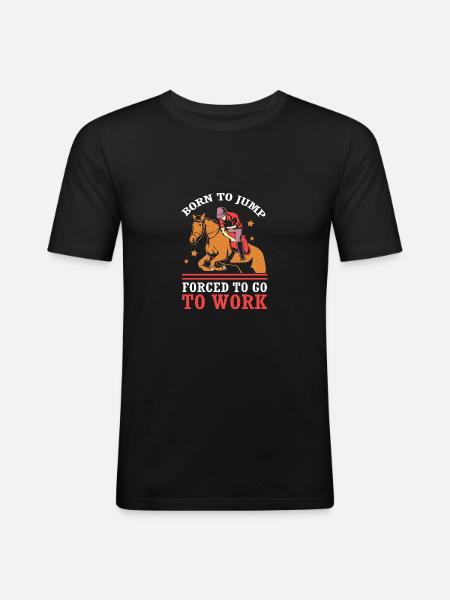 Saut d’obstacles Saut d’obstacles - T-shirt près du corps Homme - noir