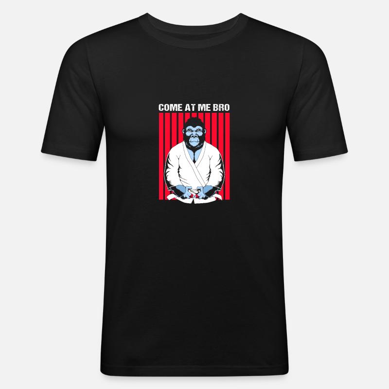 Gorilla - Männer Slim Fit T-Shirt - Schwarz