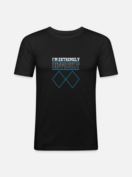 Ski Ski Holiday - Men's Slim Fit T-Shirt - black