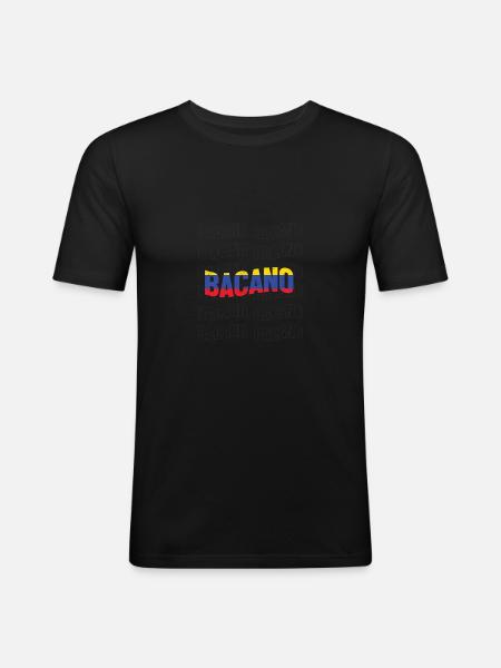 Colombie - T-shirt près du corps Homme - noir