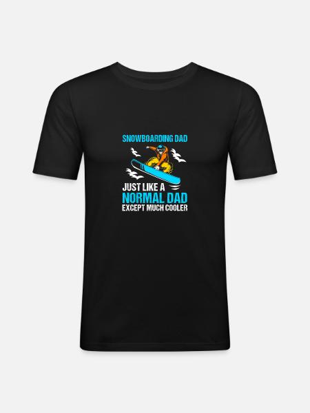 Snowboard Snowboarding Snowboard Holidays Snowboarders - Men's Slim Fit T-Shirt - black