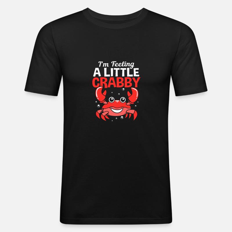 Krabbe - Männer Slim Fit T-Shirt - Schwarz