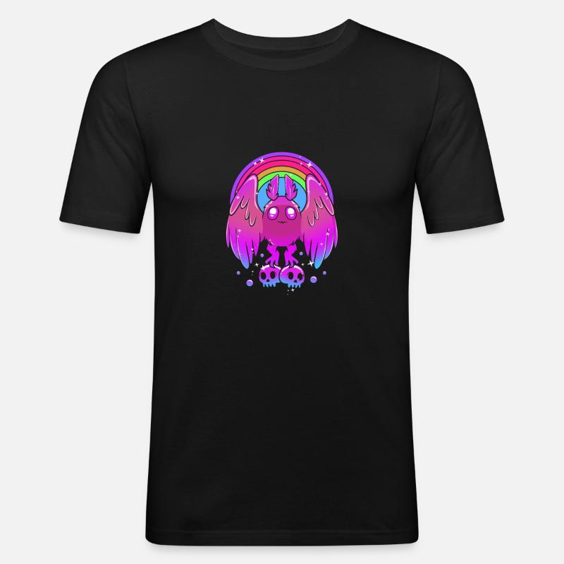 Mottenmann - Männer Slim Fit T-Shirt - Schwarz