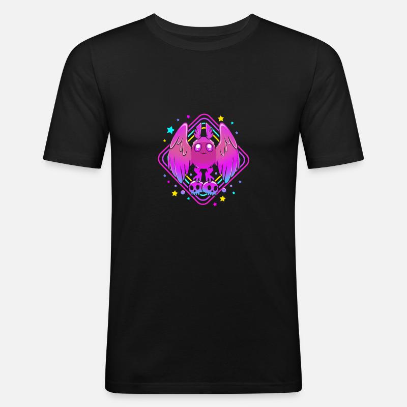 Mottenmann - Männer Slim Fit T-Shirt - Schwarz