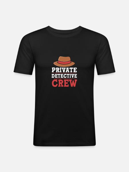 Detective - Men's Slim Fit T-Shirt - black