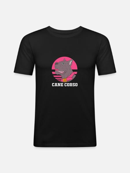 Cane corso - T-shirt près du corps Homme - noir