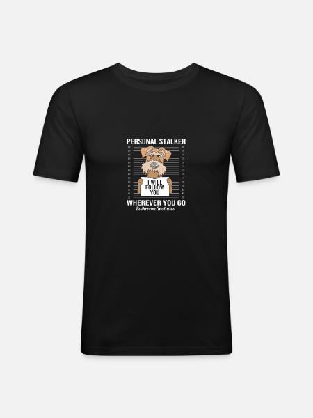 Airedale Terrier - Men's Slim Fit T-Shirt - black