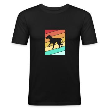 Rhodesian Ridgeback - Men's Slim Fit T-Shirt - black - Front - Nik (191cm)