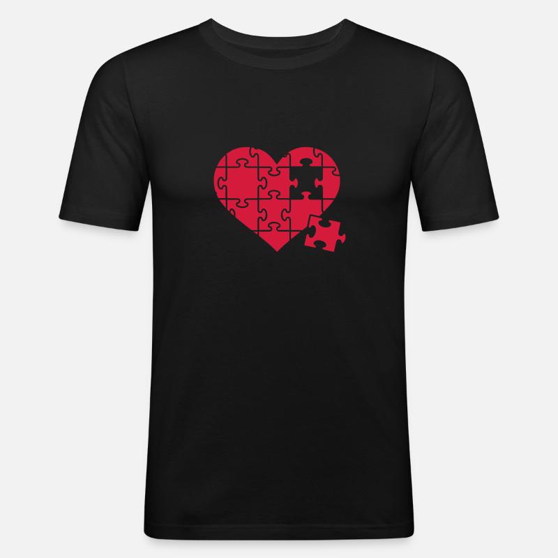 Puzzle - Men's Slim Fit T-Shirt - black