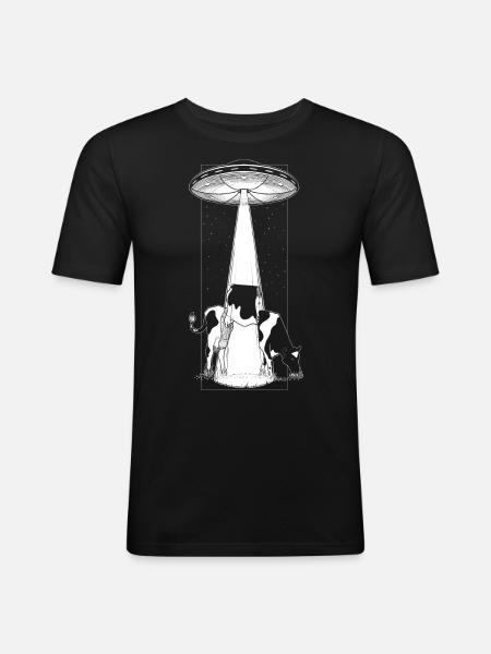 Abduction - Black version - Men's Slim Fit T-Shirt - black