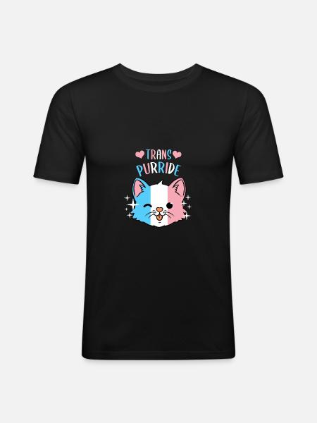 Trans Purride Trans Pride - Men's Slim Fit T-Shirt - black