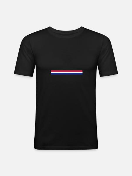 Pays-Bas - Men's Slim Fit T-Shirt - black