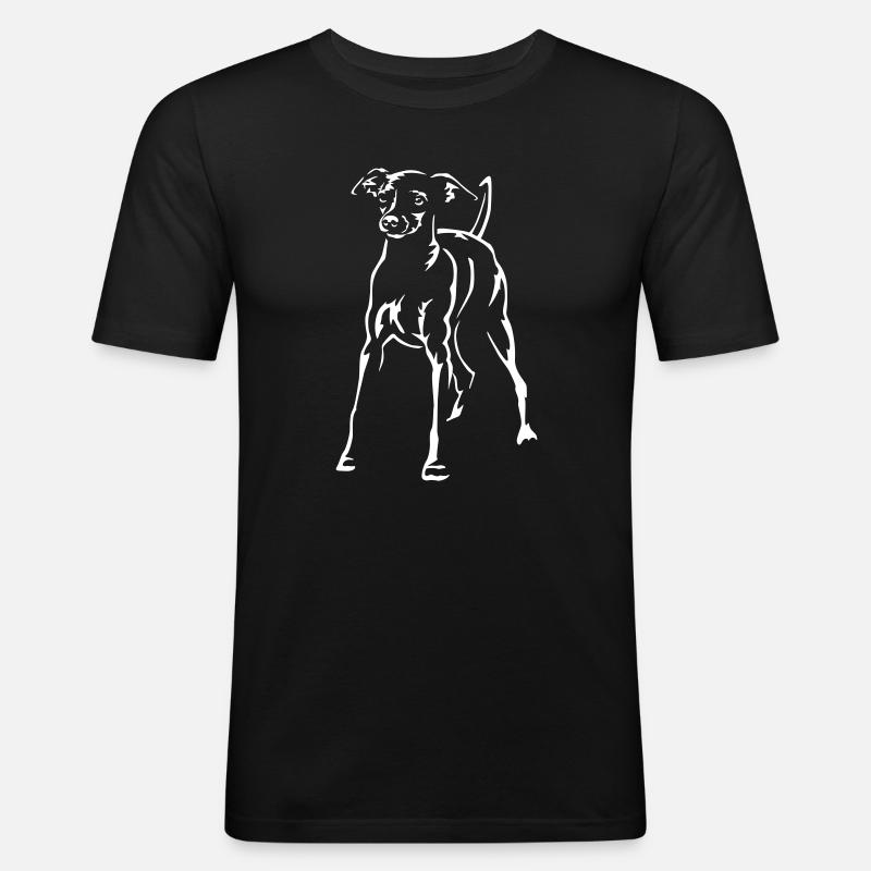 Dwarf Pinscher "Black Edition" - Men's Slim Fit T-Shirt - black
