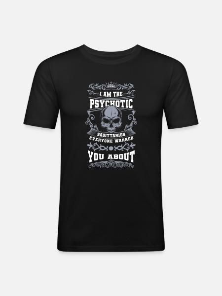 Sagittarius November Constellation - Men's Slim Fit T-Shirt - black