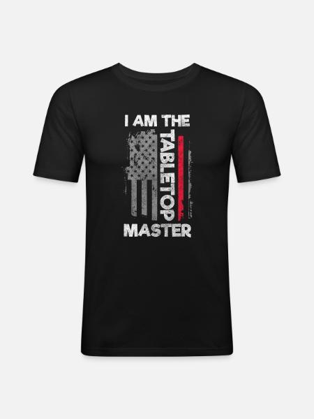 Board Game Hobby Winner Player - Men's Slim Fit T-Shirt - black