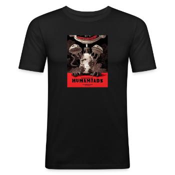 Film Poster Surreal Orwell - Männer Slim Fit T-Shirt - Schwarz - Vorne - Nik (191cm)