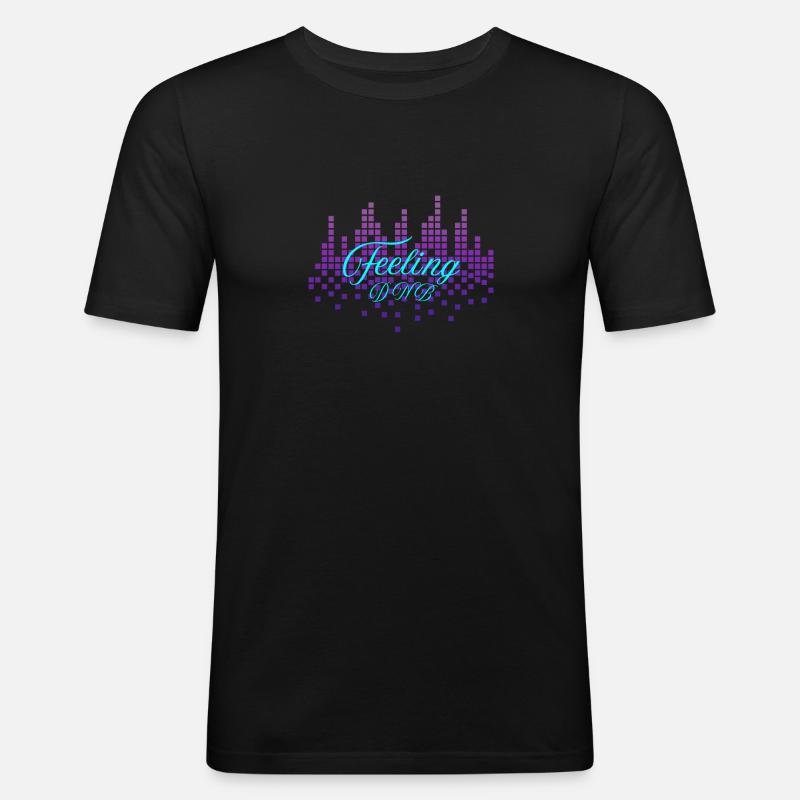 Feeling Dub Gewinner - Männer Slim Fit T-Shirt - Schwarz