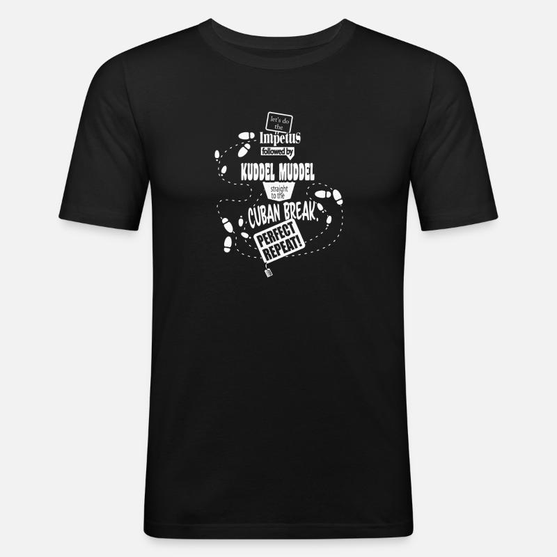 Dance exercise ? - Männer Slim Fit T-Shirt - Schwarz