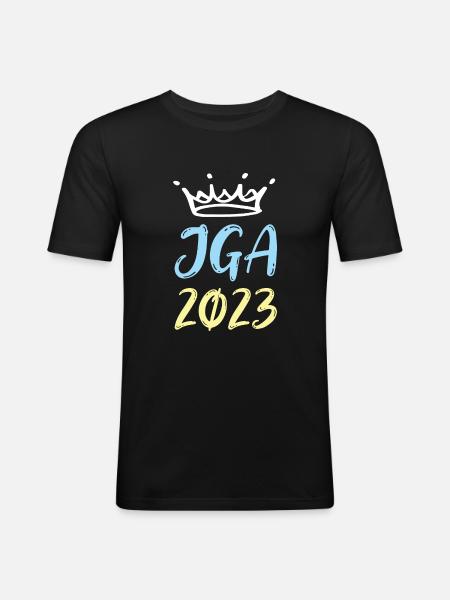 Jga 2023 Bachelor Party - Men's Slim Fit T-Shirt - black
