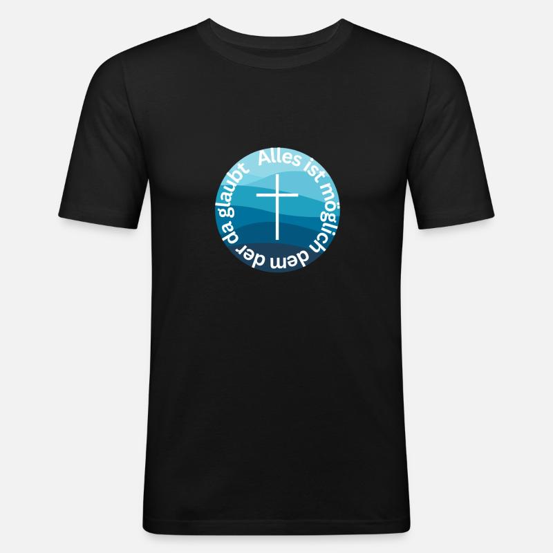 Alles ist möglich 2 - Männer Slim Fit T-Shirt - Schwarz