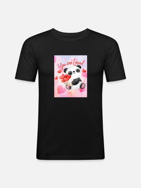 Self Love - Men's Slim Fit T-Shirt - black
