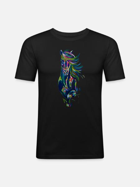 Isi OEL - Männer Slim Fit T-Shirt - Schwarz