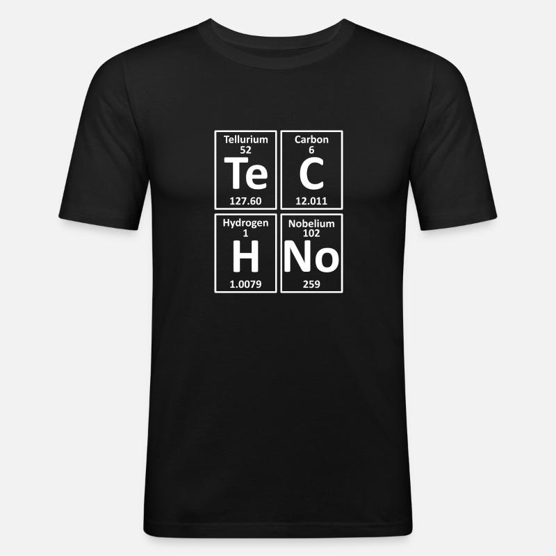 TeChNo Elements System - Men's Slim Fit T-Shirt - black