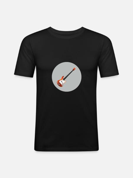 ELEKTRISCHE STRÜMPFE - Männer Slim Fit T-Shirt - Schwarz