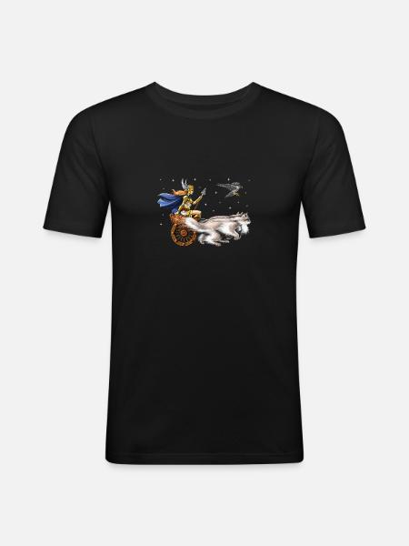 Freya Norse Mythology Goddess - Men's Slim Fit T-Shirt - black