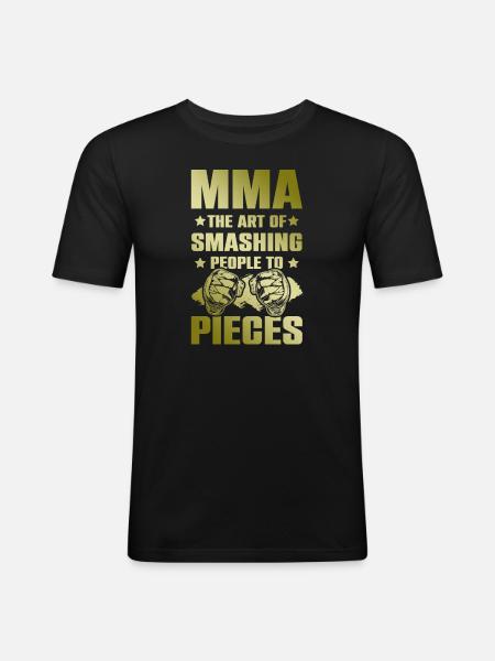 Mma Mixed matrial arts - Men's Slim Fit T-Shirt - black