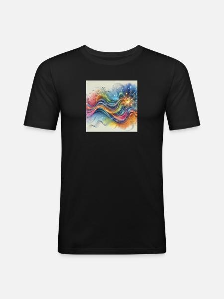 Good morning - Men's Slim Fit T-Shirt - black