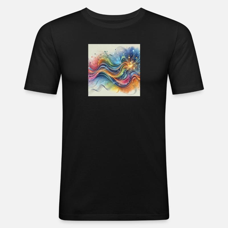 Guten Morgen - Männer Slim Fit T-Shirt - Schwarz
